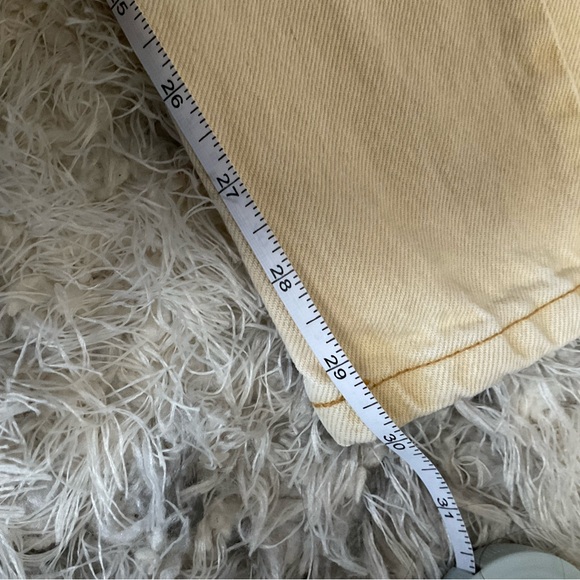 Vintage Levi’s Yellow‎ Denim From 1992 Size 3 - Picture 7 of 8